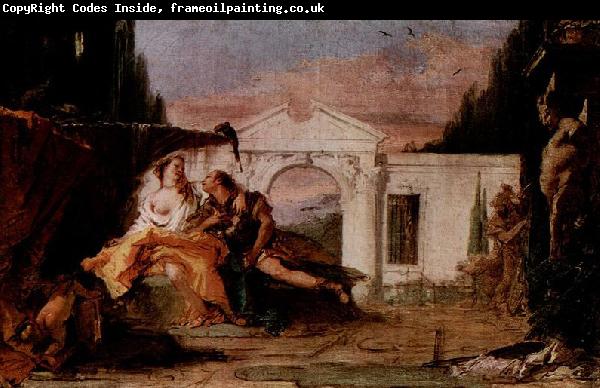 Giovanni Battista Tiepolo Rinaldo und Armida, Entwurf fur gleichnamiges Munchner Gemalde